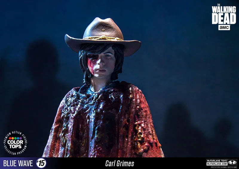 Color Tops Blue Wave - The Walking Dead: Carl Grimes 7 Inch Action Figureㅤ – McFarlane Toys – ActionFigure Brasil