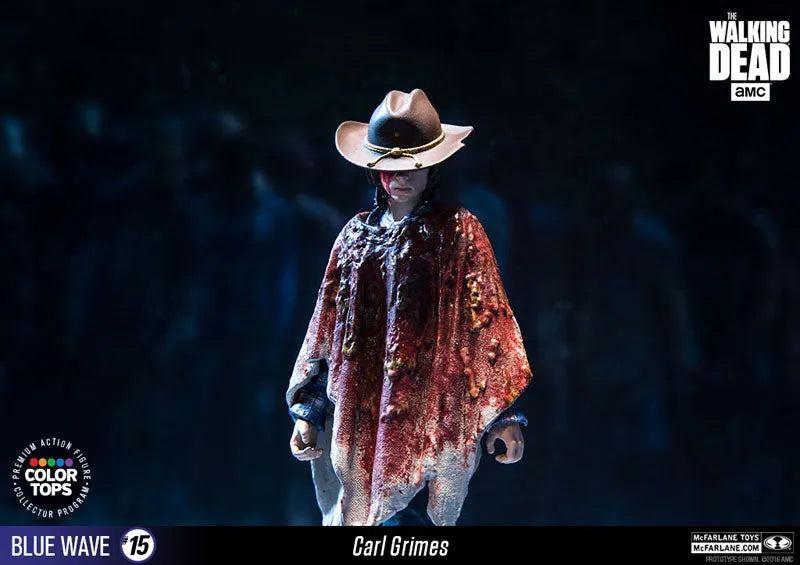 Color Tops Blue Wave - The Walking Dead: Carl Grimes 7 Inch Action Figureㅤ – McFarlane Toys – ActionFigure Brasil