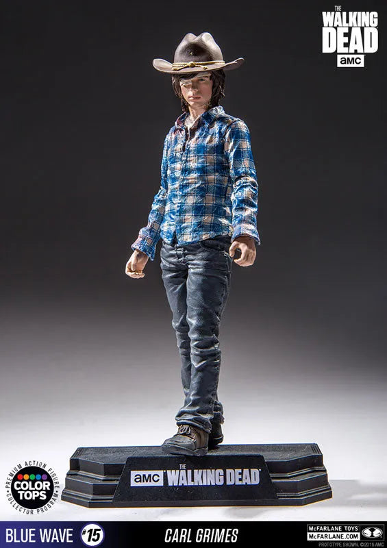 Color Tops Blue Wave - The Walking Dead: Carl Grimes 7 Inch Action Figureㅤ – McFarlane Toys – ActionFigure Brasil