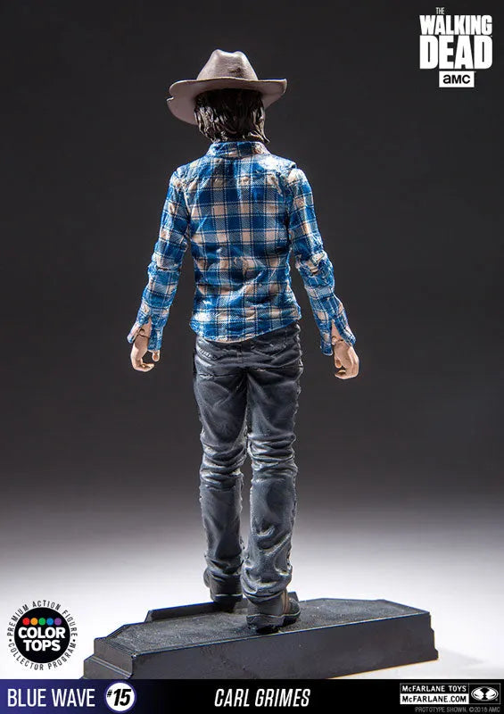 Color Tops Blue Wave - The Walking Dead: Carl Grimes 7 Inch Action Figureㅤ – McFarlane Toys – ActionFigure Brasil