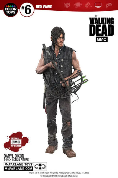 Color Tops Red Wave - The Walking Dead: Daryl Dixon 8 Inch Action Figureㅤ – McFarlane Toys – ActionFigure Brasil
