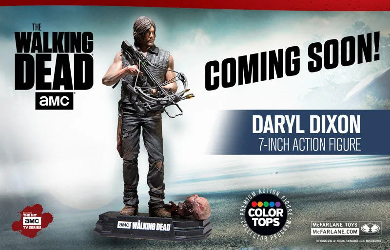 Color Tops Red Wave - The Walking Dead: Daryl Dixon 8 Inch Action Figureㅤ – McFarlane Toys – ActionFigure Brasil