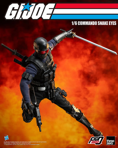 Commando Snake Eyes – Threezero – ActionFigure Brasil — com base expositora
