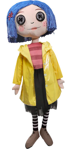 Coraline with Button Eyes Life-Size Plush – Kidrobot – ActionFigure Brasil