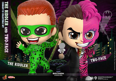 CosBaby "Batman Forever" [Size S] Riddler & Two Face (Set of 2)ㅤ – Hot Toys – ActionFigure Brasil — ângulo diferente