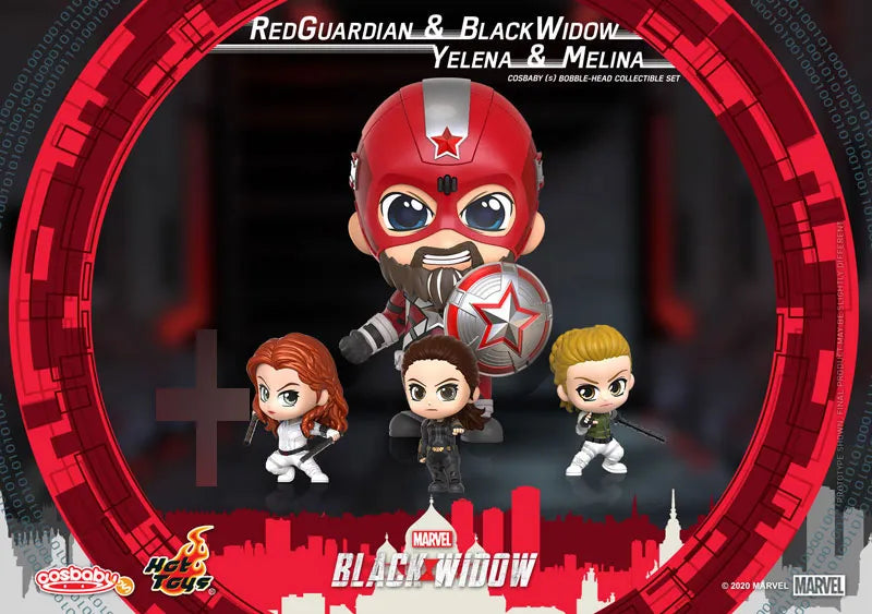 CosBaby Black Widow [Size S] Red Guardian & Black Widow & Yelena & Melina (4 Figures Set)ㅤ – Hot Toys – ActionFigure Brasil