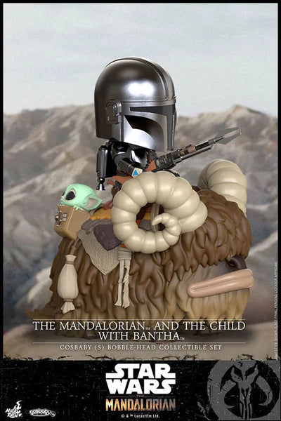 CosBaby "Mandalorian" [Size S] Mandalorian & The Child & Banthaㅤ – Hot Toys – ActionFigure Brasil