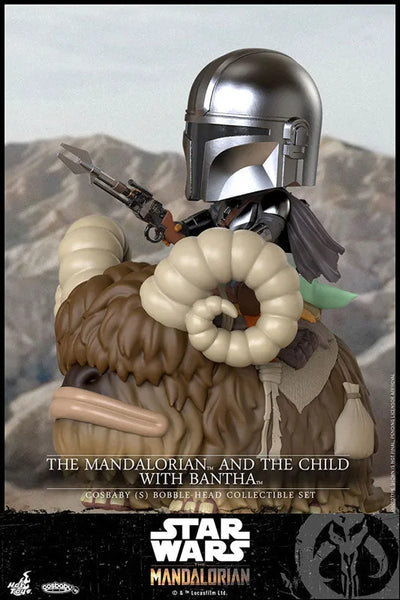 CosBaby "Mandalorian" [Size S] Mandalorian & The Child & Banthaㅤ – Hot Toys – ActionFigure Brasil — ângulo diferente