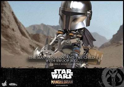 CosBaby "Mandalorian" [Size S] Mandalorian & The Child & Swoop Bikeㅤ – Hot Toys – ActionFigure Brasil — ângulo diferente