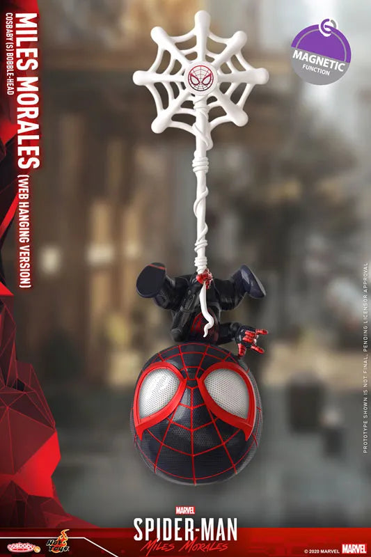 CosBaby Marvel's Spider-Man: Miles Morales Size S Miles Morales / Spider-Man (Web Hanging)ㅤ – Hot Toys – ActionFigure Brasil