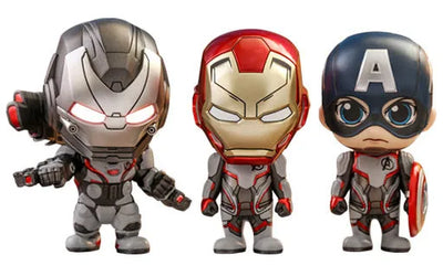 CosBaby [S] Captain America & Iron Man & War Machine (Team Suit Ver.) 3 Figure Setㅤ – Gantaku – ActionFigure Brasil
