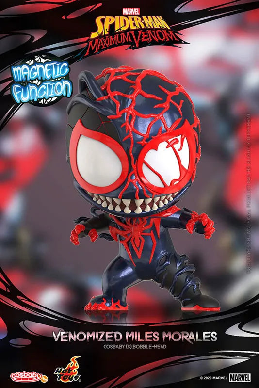 CosBaby Spider-Man: Maximum Venom [S] Spider-Man (Miles Morales/Venom)ㅤ – Hot Toys – ActionFigure Brasil