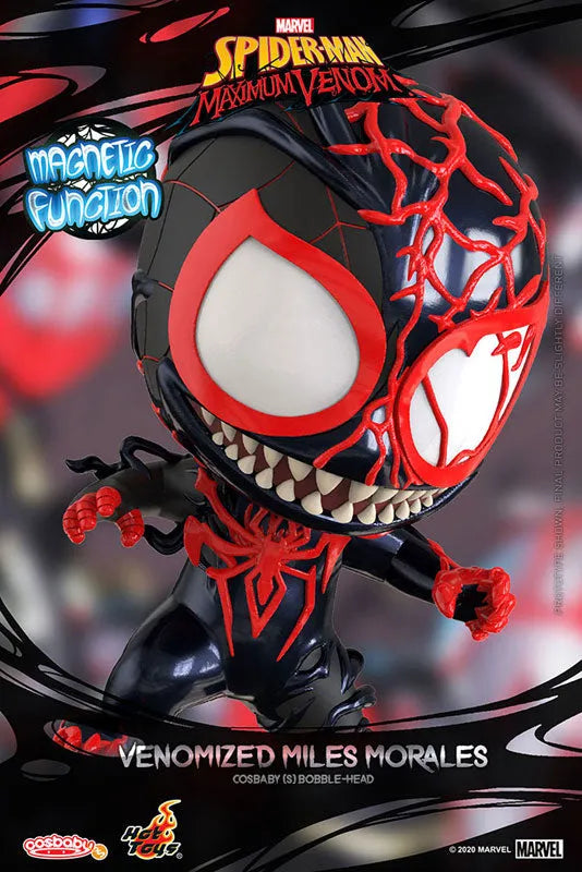 CosBaby Spider-Man: Maximum Venom [S] Spider-Man (Miles Morales/Venom)ㅤ – Hot Toys – ActionFigure Brasil