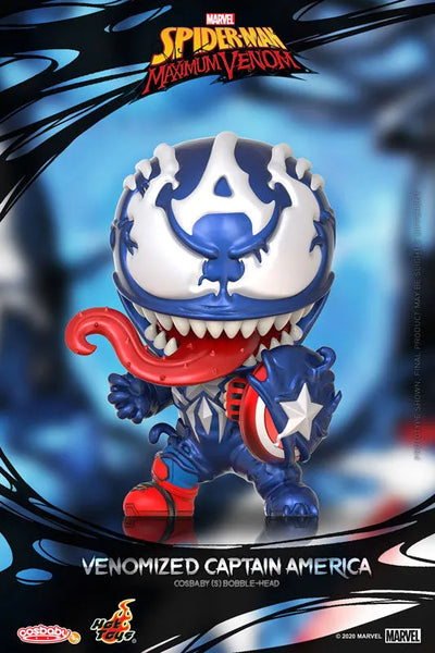 CosBaby "Spider-Man: Maximum Venom" [Size S] Captain America (Venomized Ver.)ㅤ – Hot Toys – ActionFigure Brasil