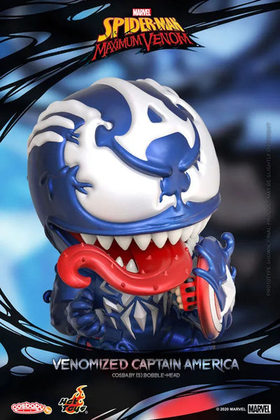 CosBaby "Spider-Man: Maximum Venom" [Size S] Captain America (Venomized Ver.)ㅤ – Hot Toys – ActionFigure Brasil — embalagem