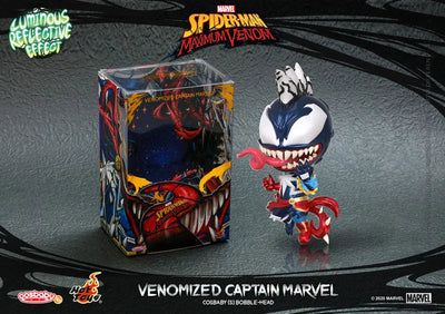 CosBaby "Spider-Man: Maximum Venom" [Size S] Captain Marvel (Venomized Ver.)ㅤ – Hot Toys – ActionFigureBrasil — close
