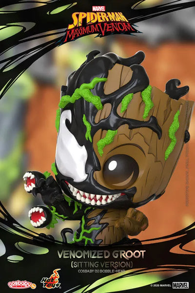 CosBaby "Spider-Man: Maximum Venom" [Size S] Groot (Venomized/Sitting Ver.)ㅤ – Hot Toys – ActionFigure Brasil — embalagem