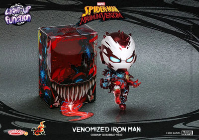 CosBaby "Spider-Man: Maximum Venom" [Size S] Iron Man (Venomized Ver.)ㅤ – Hot Toys – ActionFigureBrasil — close