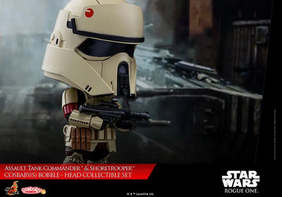 CosBaby "Star Wars" Series 1.5 [Size S] Assault Tank Commander & Shoretrooperㅤ – Gantaku – ActionFigure Brasil — com base expositora