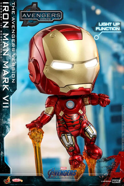 CosBaby "The Avengers: Endgame" [Size S] Iron Man Mark. 7 (Movie "The Avengers" Ver.)ㅤ – Hot Toys – ActionFigure Brasil — ângulo diferente