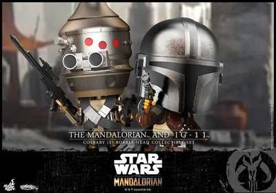 CosBaby "The Mandalorian " [Size S] Mandalorian & IG-11 (2 Figures Set)ㅤ – Hot Toys – ActionFigure Brasil — ângulo diferente
