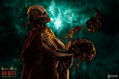 Court of the Dead 1/4 Scale Premium Figure - The Red Deathㅤ – Sideshow Collectibles – ActionFigureBrasil — ângulo diferente