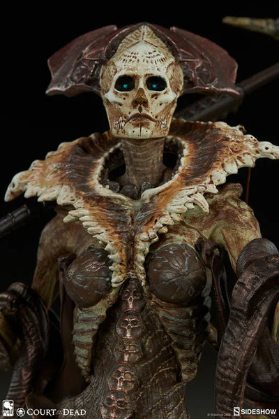 "Court of the Dead" Prestige Statuette Collection Xiall /Osteomancer's Vision(Provisional Pre-order)ㅤ – Sideshow Collectibles – ActionFigure Brasil — ângulo diferente
