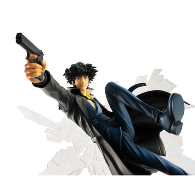 Cowboy Bebop - Spike Spiegel - 1/8 - 1st GIG (MegaHouse)ㅤ – MegaHouse As Manufacturer – ActionFigure Brasil — com base expositora