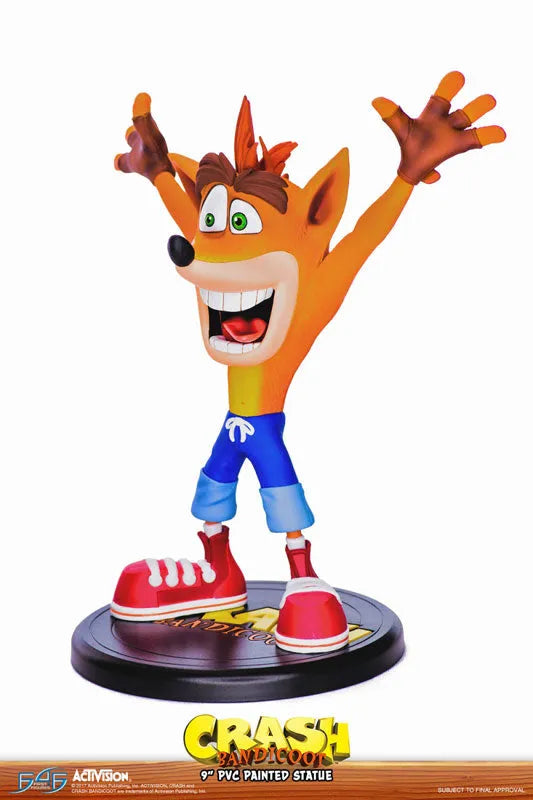 Crash Bandicoot / Crash Bandicoot 9 Inch PVC Statueㅤ – First 4 Figures – ActionFigureBrasil