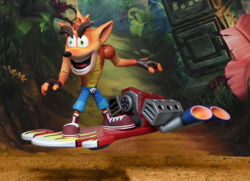 Crash Bandicoot - Hover Board Crash Bandicoot 5.5 Inch Action Figureㅤ – NECA – ActionFigureBrasil