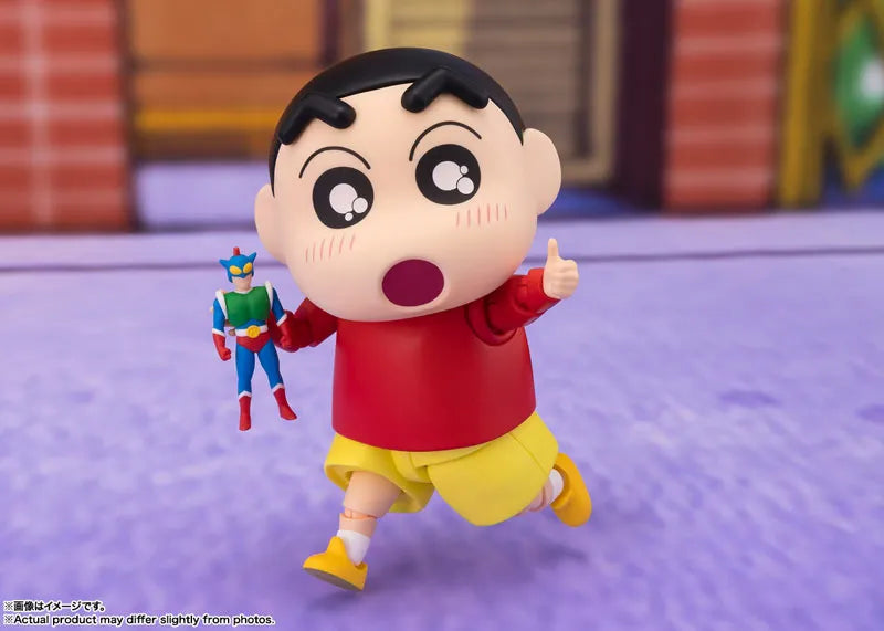 Crayon Shin-chan - Action Kamen - Nohara Shinnosuke - S.H.Figuarts (Bandai Spirits)ㅤ – Bandai Spirits – ActionFigureBrasil