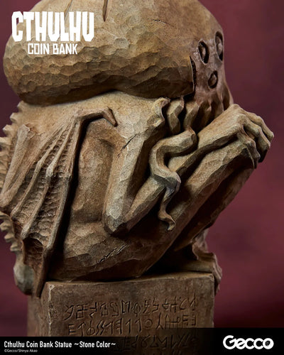Cthulhu Coin Bank (Stone Color) (Variant) – Gecco Co. – ActionFigure Brasil — embalagem