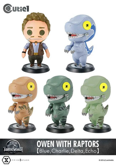 Cutie1 Jurassic World Owen and 4 Raptor Sisters Setㅤ – Prime 1 Studio – ActionFigure Brasil
