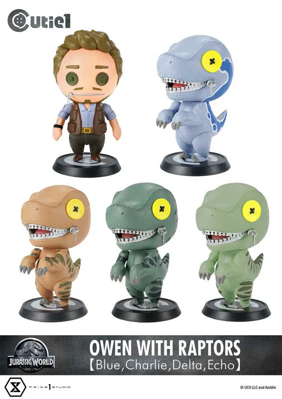 Cutie1 Jurassic World Owen and 4 Raptor Sisters Setㅤ – Prime 1 Studio – ActionFigure Brasil