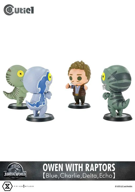 Cutie1 Jurassic World Owen and 4 Raptor Sisters Setㅤ – Prime 1 Studio – ActionFigure Brasil