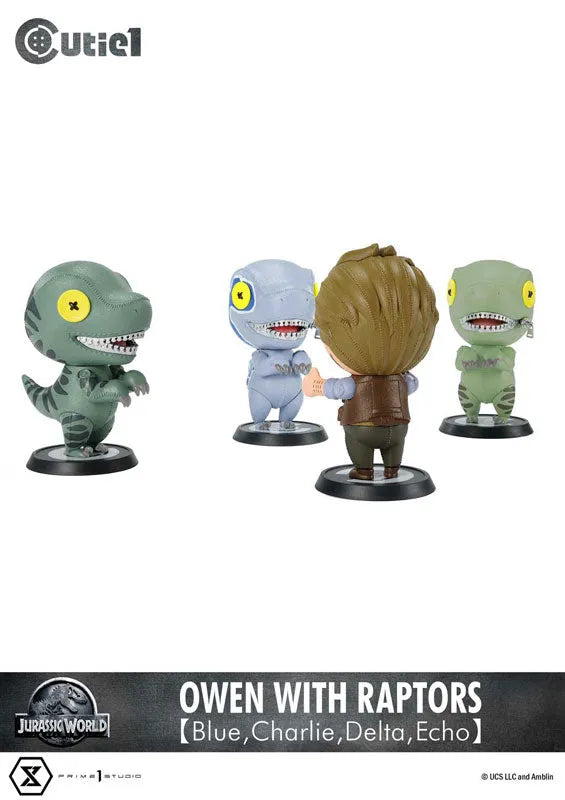 Cutie1 Jurassic World Owen and 4 Raptor Sisters Setㅤ – Prime 1 Studio – ActionFigure Brasil