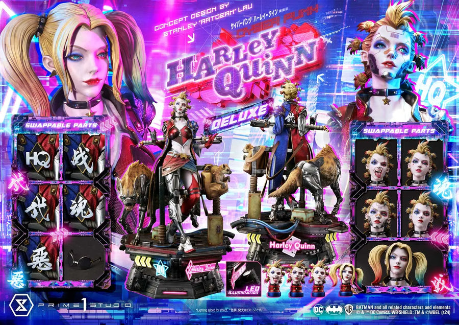 Cyberpunk Harley Quinn (Deluxe Bonus Version) Batman (Comics) – Prime1Studio – ActionFigure Brasil