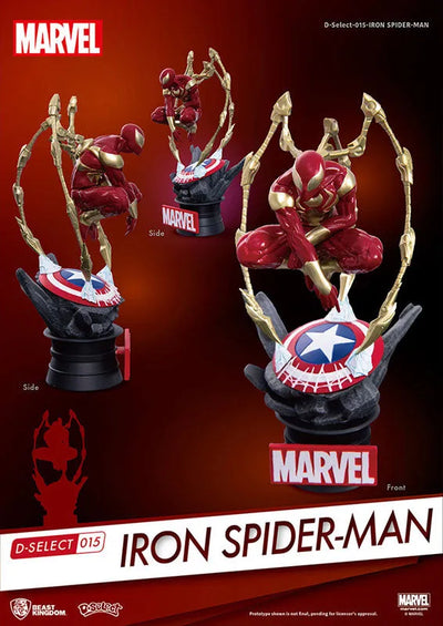 D Select #015 "Marvel Comics" Iron Spider(Provisional Pre-order)ㅤ – Beast Kingdom – ActionFigure Brasil — ângulo diferente