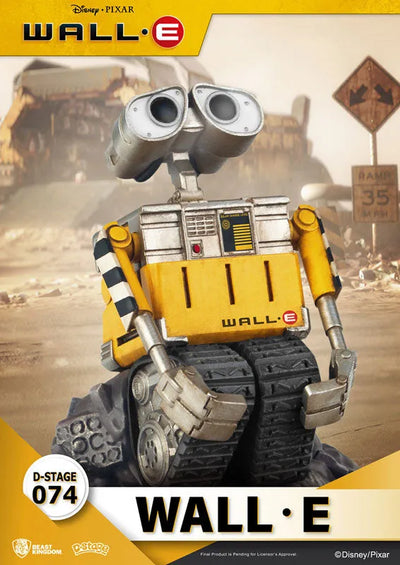 D-Stage #074 "Wall-E" Wall-Eㅤ – Beast Kingdom – ActionFigureBrasil — com base expositora
