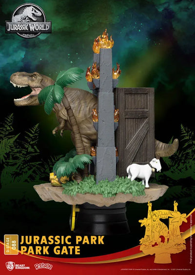 D-Stage #088 "Jurassic Park" Jurassic Park Gateㅤ – Beast Kingdom – ActionFigure Brasil — com base expositora
