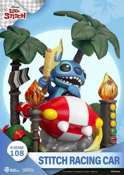 D Stage #108 "Lilo & Stitch" Stitch Racing Carㅤ – Beast Kingdom – ActionFigure Brasil — embalagem