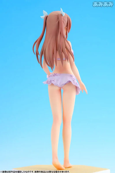 Daitoshokan no Hitsujikai - Shirasaki Tsugumi - Beach Queens - 1/10 - Swimsuit ver. (Wave)ㅤ – Wave – ActionFigure Brasil — detalhe do produto