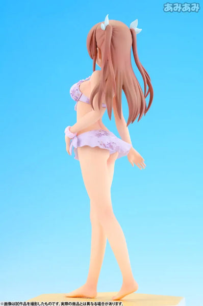 Daitoshokan no Hitsujikai - Shirasaki Tsugumi - Beach Queens - 1/10 - Swimsuit ver. (Wave)ㅤ – Wave – ActionFigure Brasil — embalagem