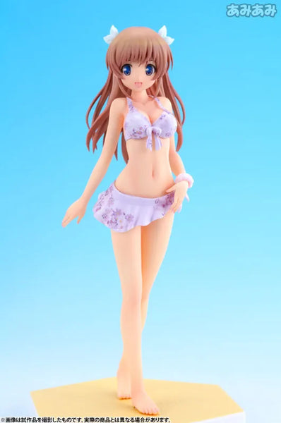Daitoshokan no Hitsujikai - Shirasaki Tsugumi - Beach Queens - 1/10 - Swimsuit ver. (Wave)ㅤ – Wave – ActionFigure Brasil — ambientada