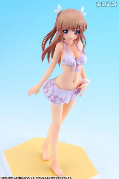 Daitoshokan no Hitsujikai - Shirasaki Tsugumi - Beach Queens - 1/10 - Swimsuit ver. (Wave)ㅤ – Wave – ActionFigure Brasil — com base expositora