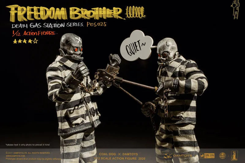 DAMTOYS x Coaldog 1/12 Death Gas Station Series Freedom Brothersㅤ – DAMTOYS/Coaldog – ActionFigure Brasil