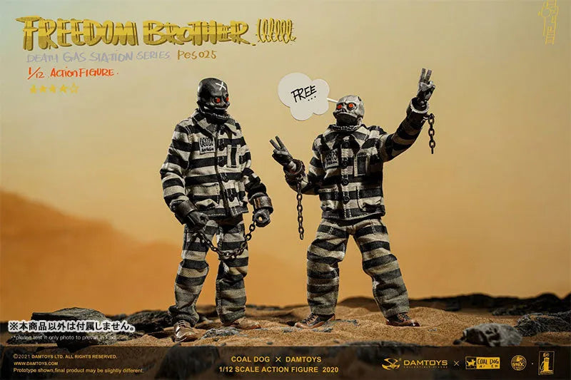 DAMTOYS x Coaldog 1/12 Death Gas Station Series Freedom Brothersㅤ – DAMTOYS/Coaldog – ActionFigure Brasil