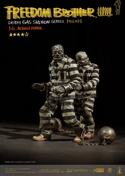 DAMTOYS x Coaldog 1/12 Death Gas Station Series Freedom Brothersㅤ – DAMTOYS/Coaldog – ActionFigure Brasil — embalagem