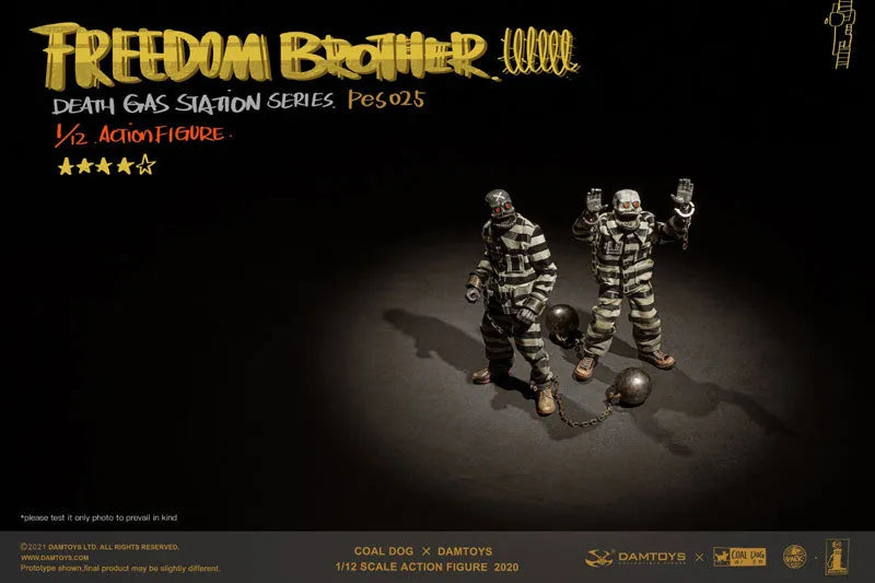 DAMTOYS x Coaldog 1/12 Death Gas Station Series Freedom Brothersㅤ – DAMTOYS/Coaldog – ActionFigure Brasil