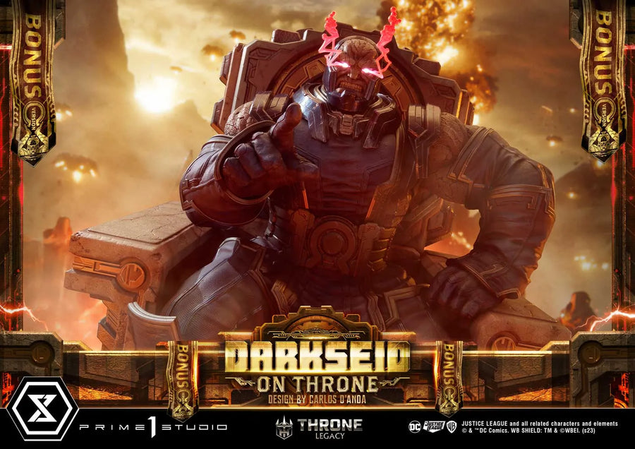 Darkseid on Throne (Deluxe Bonus Version) Justice League (Comics) – Prime1Studio – ActionFigure Brasil